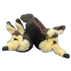 Vintage 1995 Wile E Coyote House Slippers Size Medium Warner Bros Looney Tunes